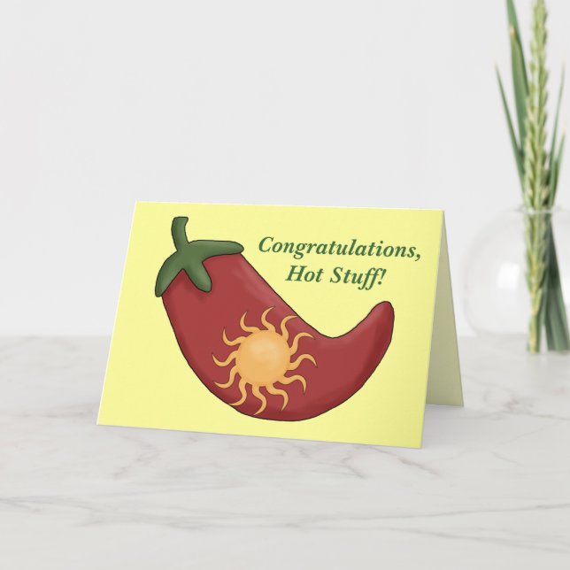 Tarjeta Felicitaciones Red Chili Pepper Card - Western (Anverso)