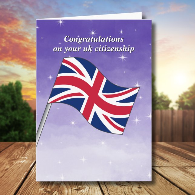 Tarjeta Felicitaciones Reino Unido Ciudadanía Bandera de G (Subido por el creador)