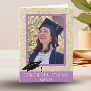 Tarjeta Felicitaciones Rústicas Foto Graduación 