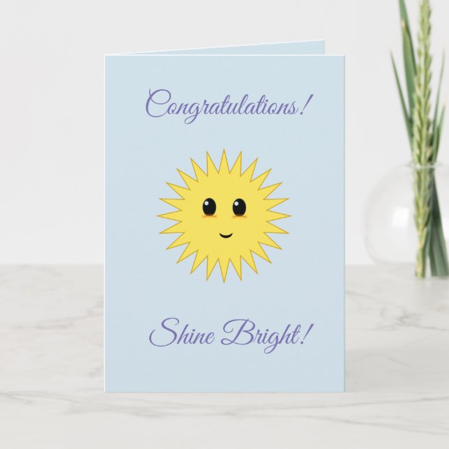 Tarjeta Felicitaciones Shine Bright (Anverso)