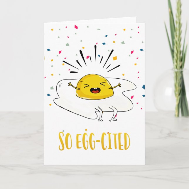 Tarjeta Felicitaciones tan emocionadas nuevo trabajo nuevo (Anverso)