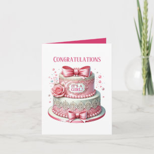 Tarjeta Felicitaciones torta es chica agregar mensaje