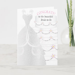 Tarjeta Felicitaciones, una hermosa futura novia
