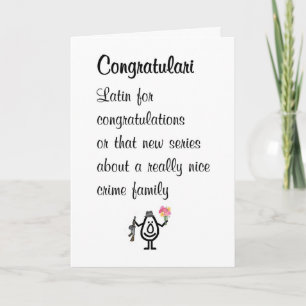 Tarjeta Felicitari Un divertido poema de felicitaciones