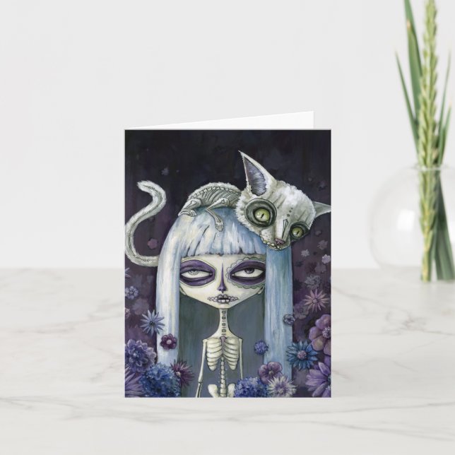 Tarjeta Felina de los muertos (Anverso)