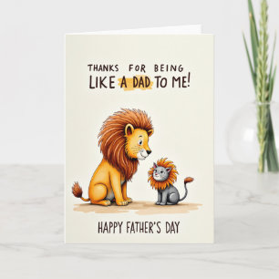 Tarjeta Felina del Día Dorado del Padre