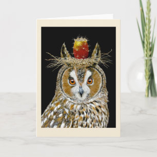 Tarjeta Felipe es la carta de búho de orejas largas