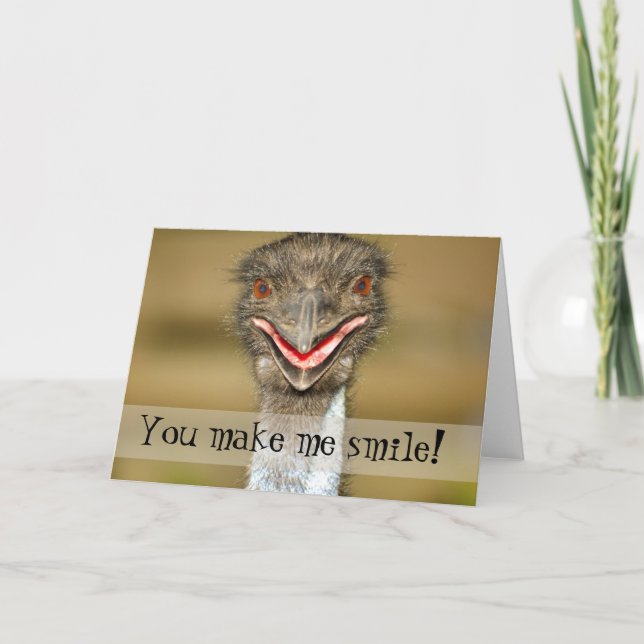 Tarjeta feliz (Anverso)