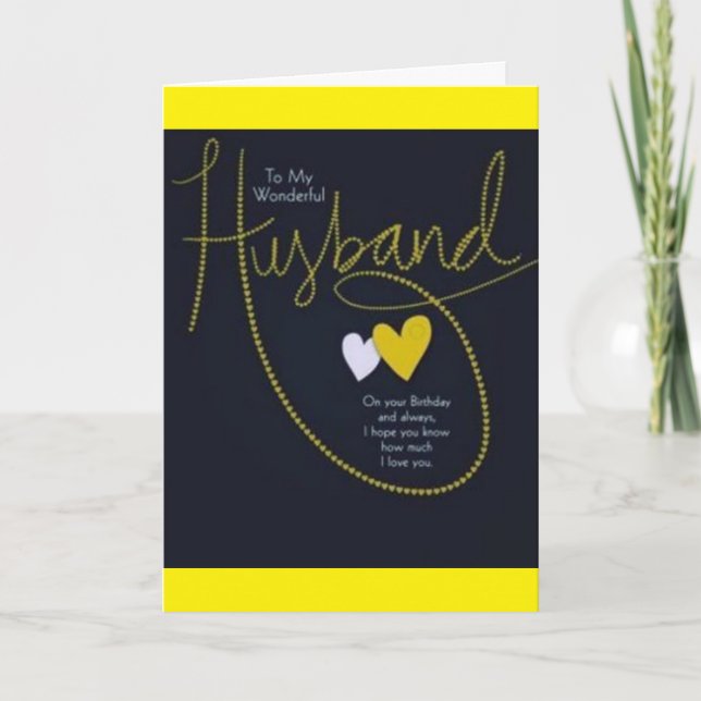 TARJETA FELIZ ***1º ANIVERSARIO*** A MI ESPOSO (Anverso)