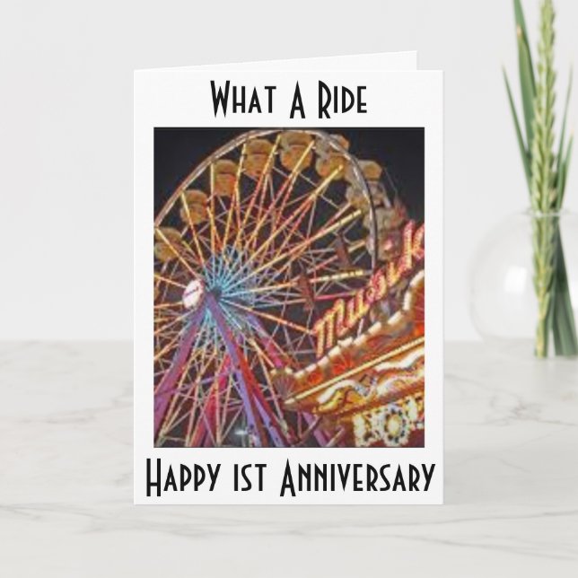 TARJETA FELIZ 1º ANIVERSARIO-QUÉ AVANCE (Anverso)