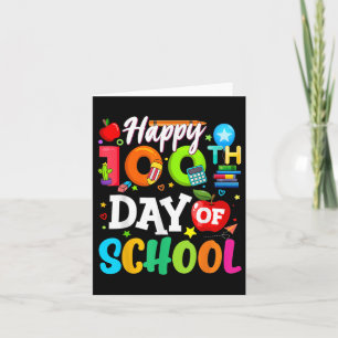 Tarjeta Feliz 100º Día De Escuela 100 Días De Escuela Ense
