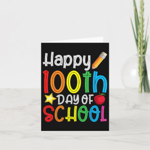 Tarjeta Feliz 100.º Día De Escuela 100 Días De Escuela Ens