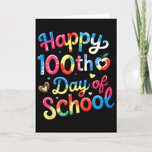 Tarjeta Feliz 100.º Día De Escuela Maestro 100 Días Más In