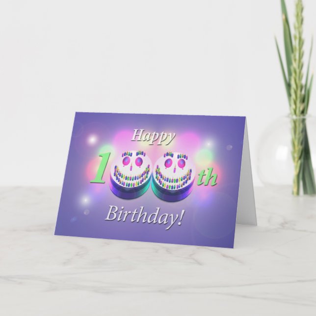 Tarjeta Feliz 100 cumpleaños (Anverso)