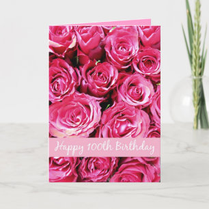 Tarjeta feliz 100 cumpleaños