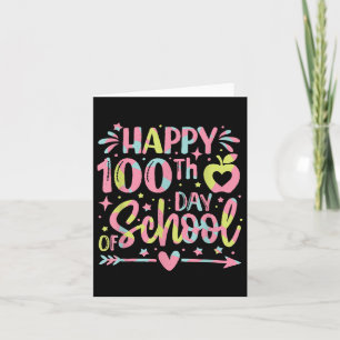 Tarjeta Feliz 100° Día De Enseñanza 100 Días Escolares
