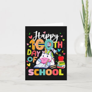 Tarjeta Feliz 100° Día De Enseñanza 100 Días Escolares
