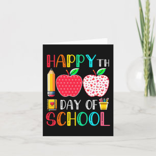 Tarjeta Feliz 100° Día de la Escuela 100 días maestro más