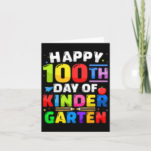 Tarjeta Feliz 100° Día de la Infancia 100 días de enseñanz