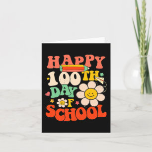 Tarjeta Feliz 100° Día De Los Niños Maestros 100 Días