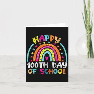 Tarjeta Feliz 100° Día De Los Niños Maestros 100 Días Ra