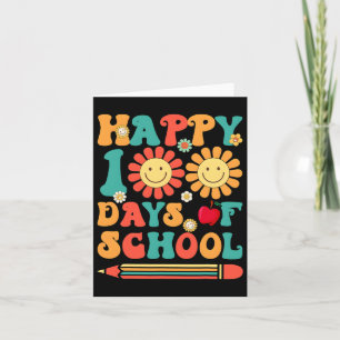 Tarjeta Feliz 100° Día del Profesor Groovy - 100 Días