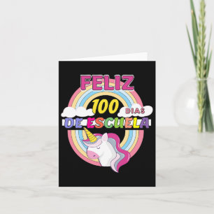 Tarjeta Feliz 100 Días De Escuela 100 Días De Escuela 
