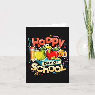 Tarjeta Feliz 100 Días De Escuela Maestro Arcoíris 100 Día