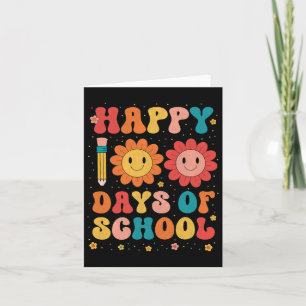 Tarjeta Feliz 100 Días De Maestros Escolares 100 Días De S
