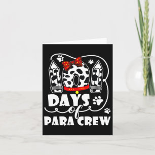 Tarjeta Feliz 101 días de escuela para perro 100 días inte