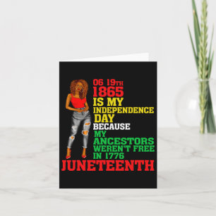 Tarjeta Feliz 10 de junio es mi Día de la Independencia Ne