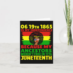 Tarjeta Feliz 10 de junio es mi Día de la Independencia ne