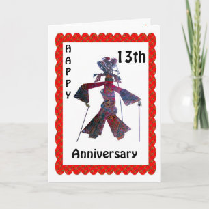 Tarjeta Feliz 13º Aniversario