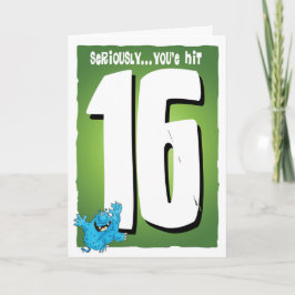 Tarjeta Feliz 16º cumpleaños