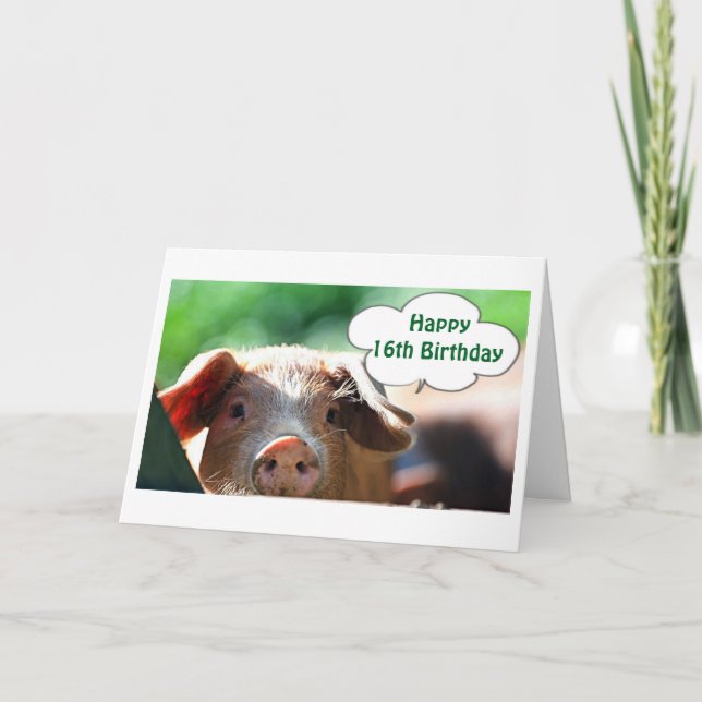 TARJETA FELIZ **16º** CUMPLEAÑOS VIVEN, ¡LO HARÍA! (Anverso)