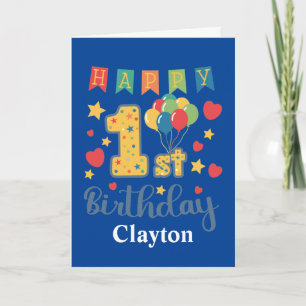 Tarjeta Feliz 1er cumpleaños