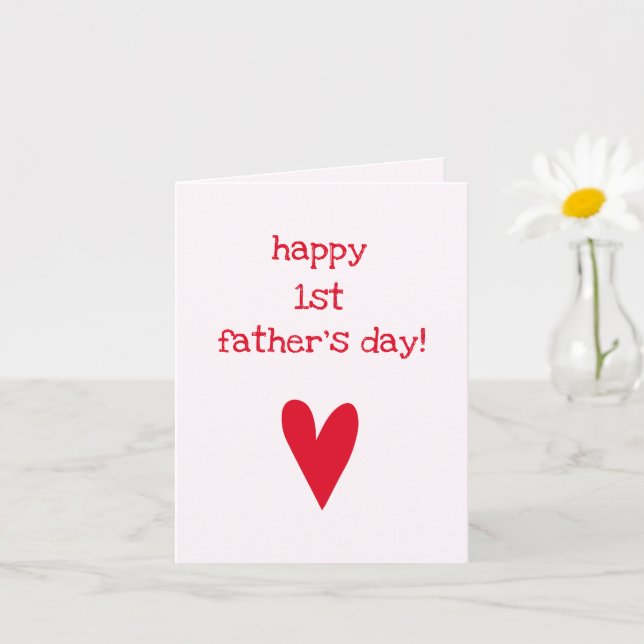 Tarjeta ¡Feliz 1er Día del Padre! | Día del Padre del Cora (Planta pequeña)