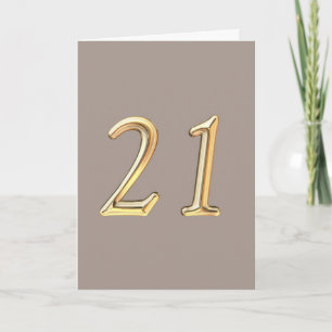 Tarjeta Feliz 21 cumpleaños 21er 21er 21 21º