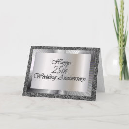 Tarjeta Feliz 25º Aniversario de Boda