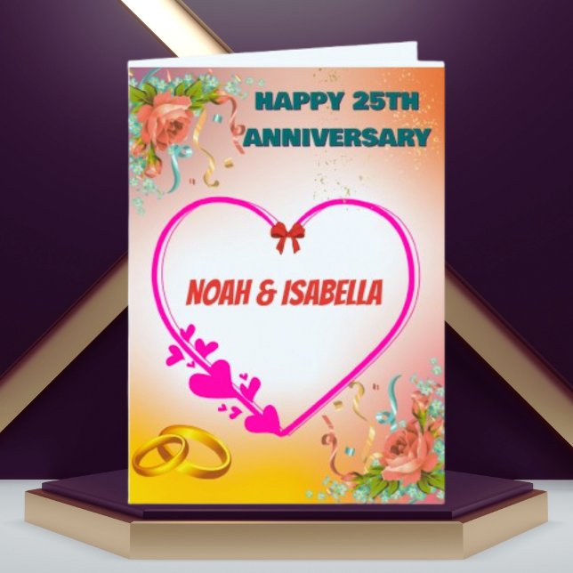 Tarjeta Feliz 25° aniversario (Subido por el creador)