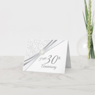 Tarjeta Feliz 30º Aniversario de Bodas