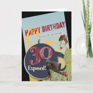 Tarjeta Feliz 30 aniversario de la vejez de la bengala vin