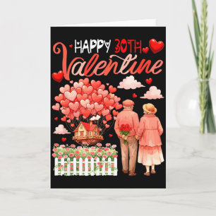 Tarjeta Feliz 30 Aniversario Floral Pareja Familia Orgullo