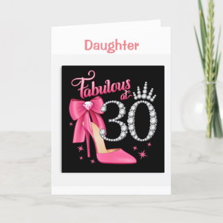TARJETA FELIZ *30 CUMPLEAÑOS PARA TI *CARTA DE HIJA*