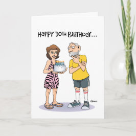 Tarjeta Feliz 30° x 2 cumpleaños