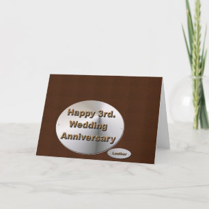 Tarjeta Feliz 3. Aniversario boda
