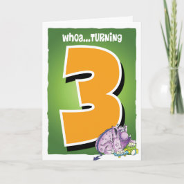 Tarjeta Feliz 3° cumpleaños