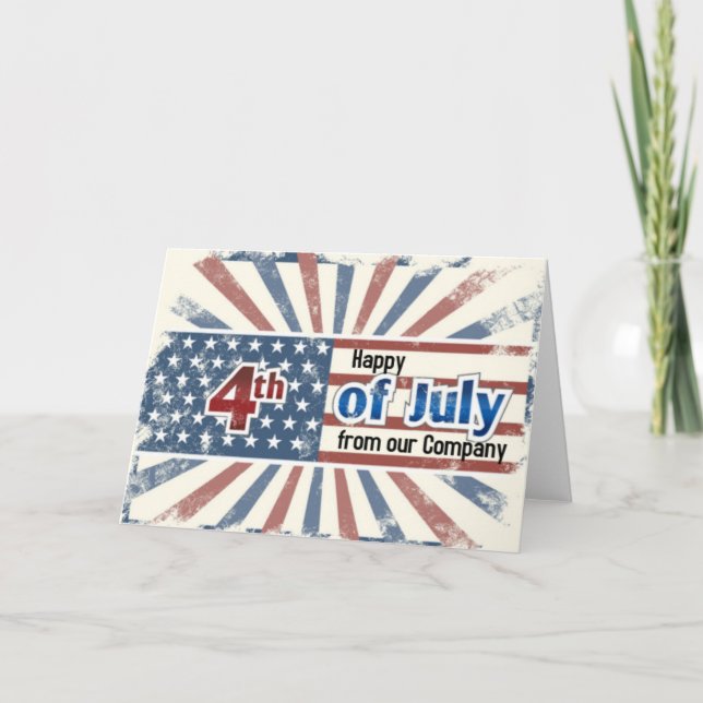 Tarjeta Feliz 4 de julio (Anverso)