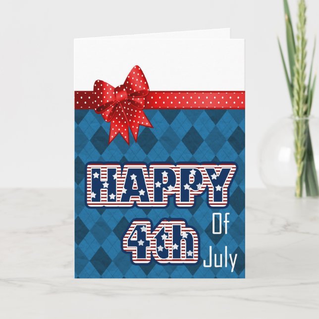Tarjeta feliz 4 de julio (Anverso)