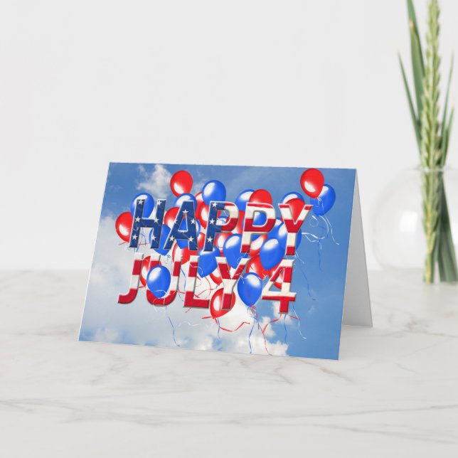 Tarjeta Feliz 4 de julio (Anverso)